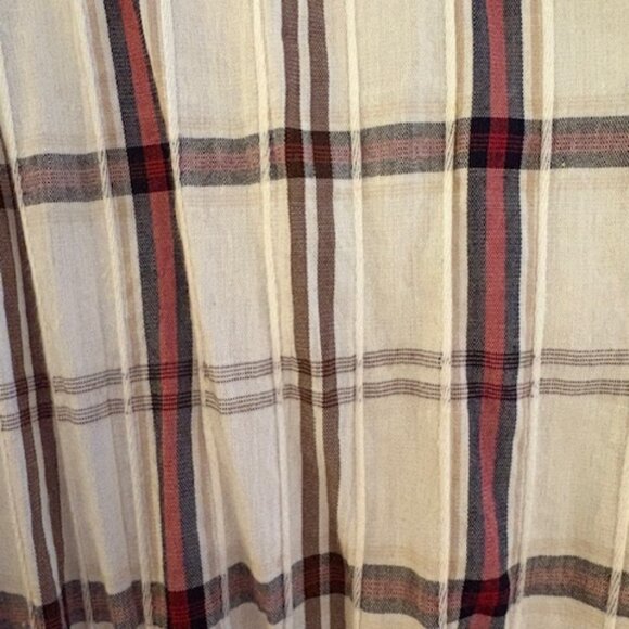 Veronica Beard White & Brown Plaid Ruffle Mini Dress, Sz M, NWOT - Picture 9 of 9